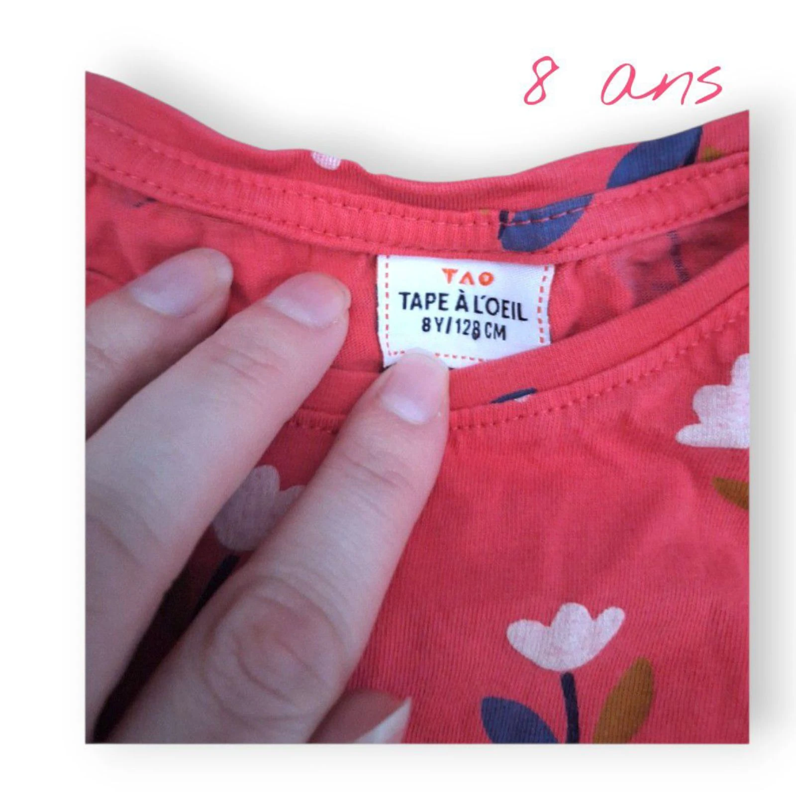 🌼✨ Camiseta floreada para niños – 8 años – Tape à l'oeil lleno de frescura ✨🌼 – photo 3